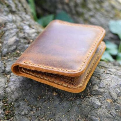To My Daughter From Mom - Leather Bifold Wallet-Jolura