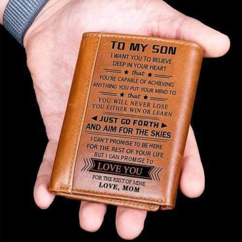 Mom To Son - You Will Never Lose - Tri-fold Wallet-Jolura