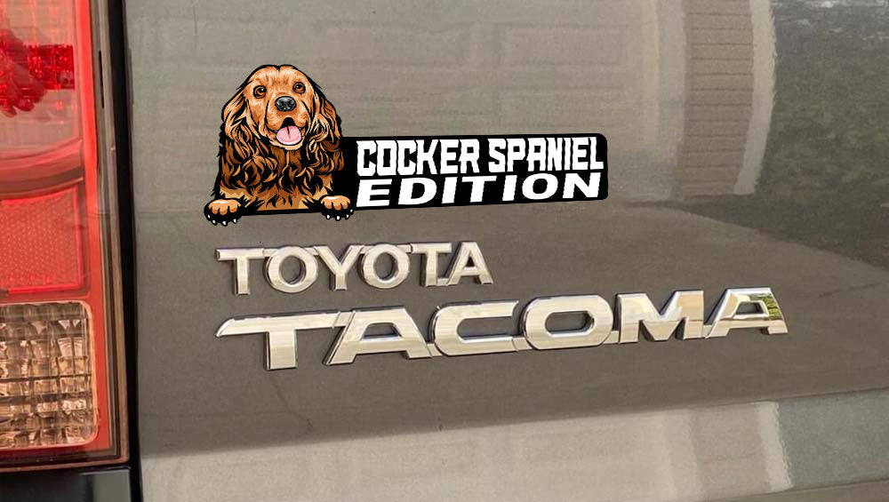 Cocker Spaniel Car Badge Laser Cutting Car Emblem CE135-Jolura