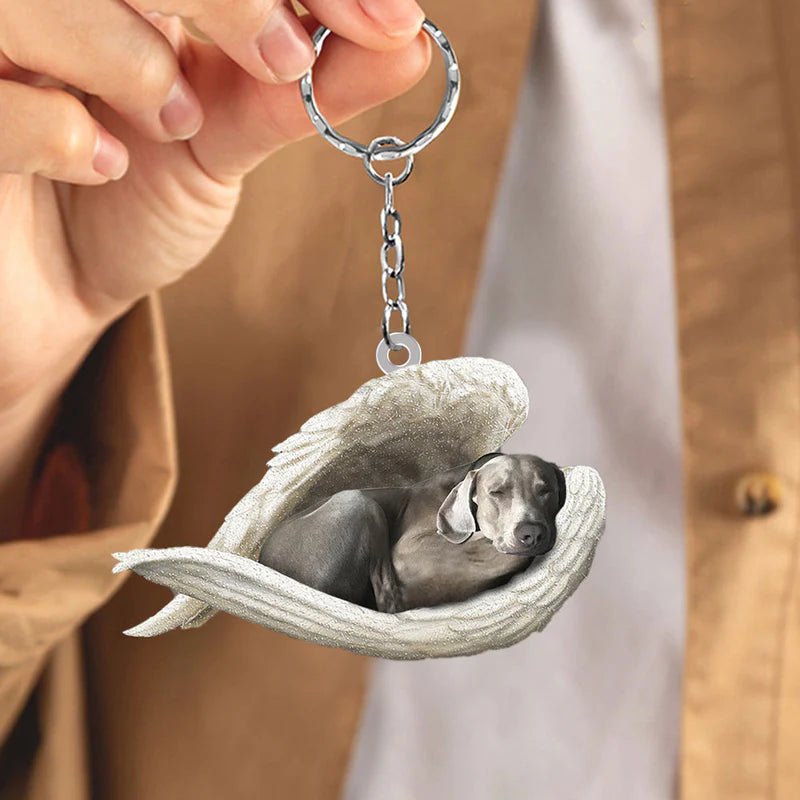 Sleeping Angel Acrylic Keychain Weimaraner SA052-Jolura