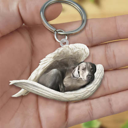 Sleeping Angel Acrylic Keychain Weimaraner SA052-Jolura