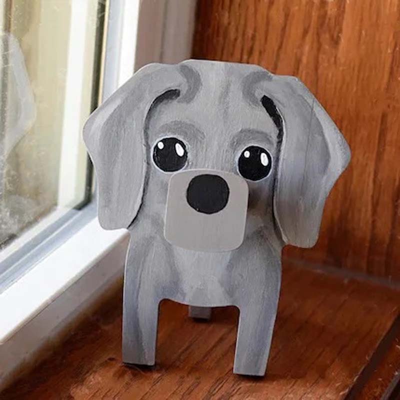 Handmade Glasses Stand F269 Lovely Weimaraner-Jolura