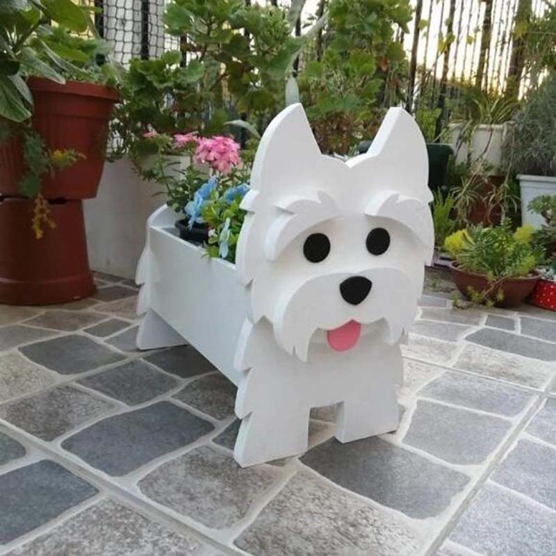 West Highland White Terrier Planter AP009-Jolura