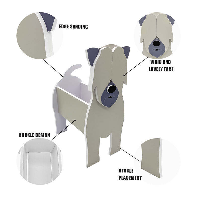 Wheaten Terrier Planter AP100-Jolura