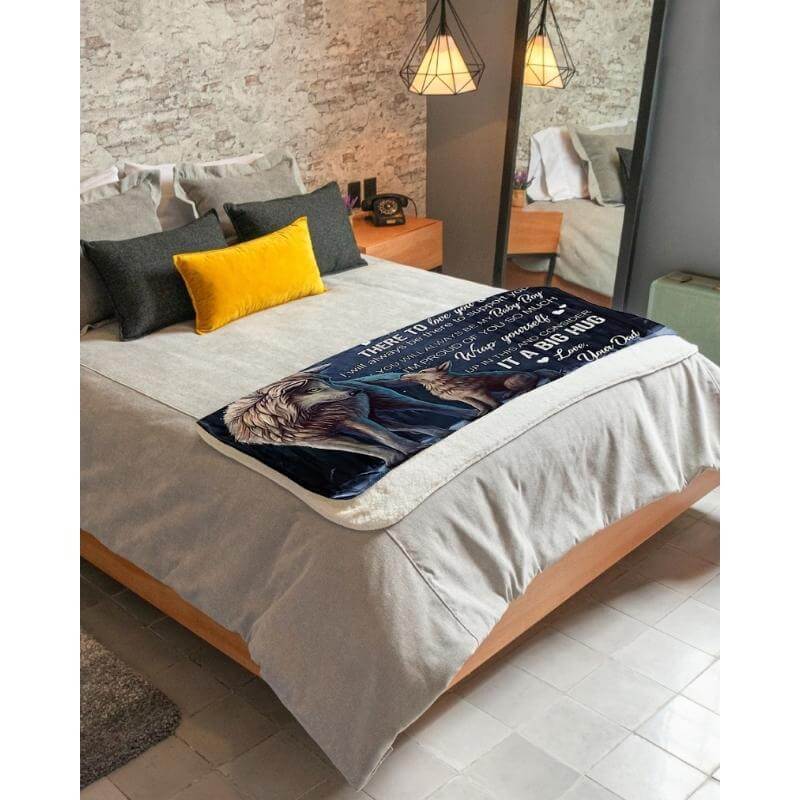 To My Son - From Dad - A323 - Premium Blanket-Jolura