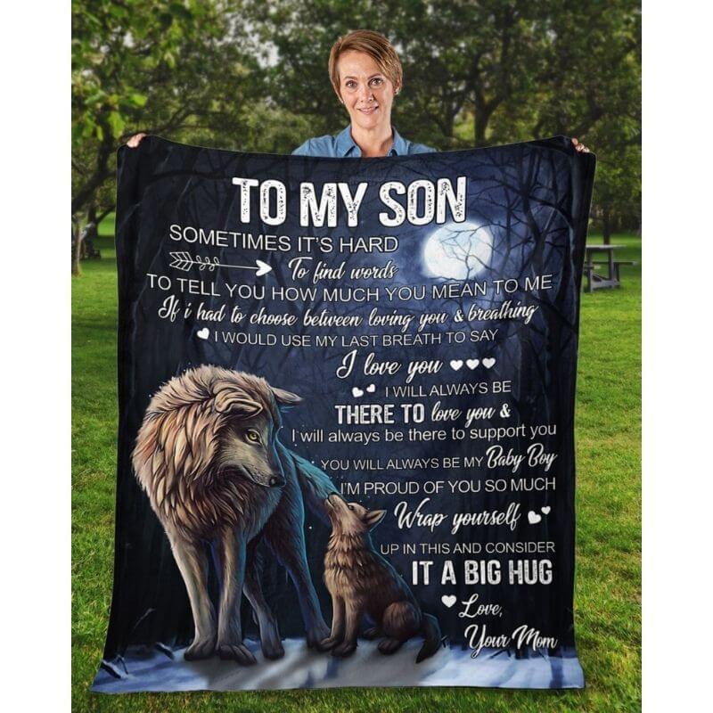 To My Son - From Mom - A323 - Premium Blanket-Jolura