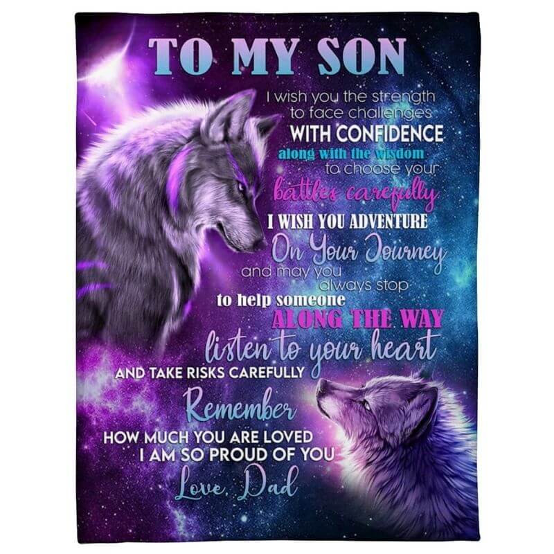 To My Son - From Dad - A354 - Premium Blanket-Jolura