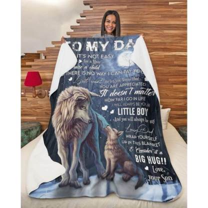 To My Dad - From Son  - A371 - Premium Blanket-Jolura