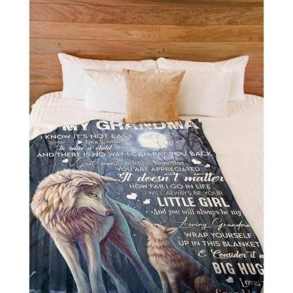 To My Grandma - From Granddaughter - A371 - Premium Blanket-Jolura
