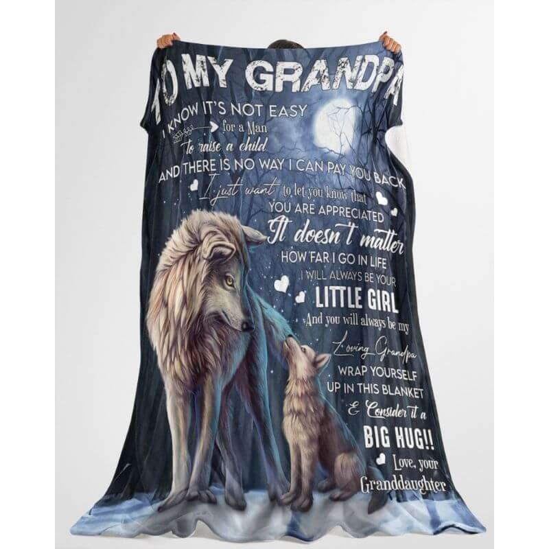 To My Grandpa - From Granddaughter  - A371 - Premium Blanket-Jolura