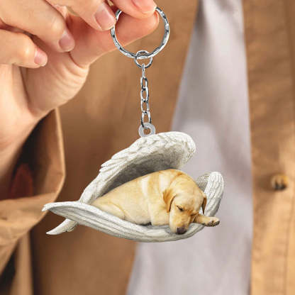 Sleeping Angel Acrylic Keychain Yellow Labrador SA008-Jolura