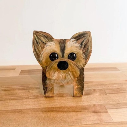 Handmade Glasses Stand F256 Lovely Yorkie-Jolura