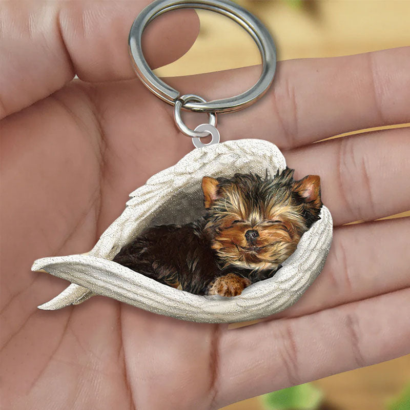 Sleeping Angel Acrylic Keychain Yorkshire Terrier SA017-Jolura