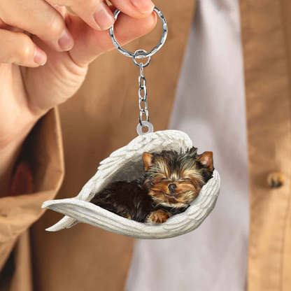 Sleeping Angel Acrylic Keychain Yorkshire Terrier SA017-Jolura