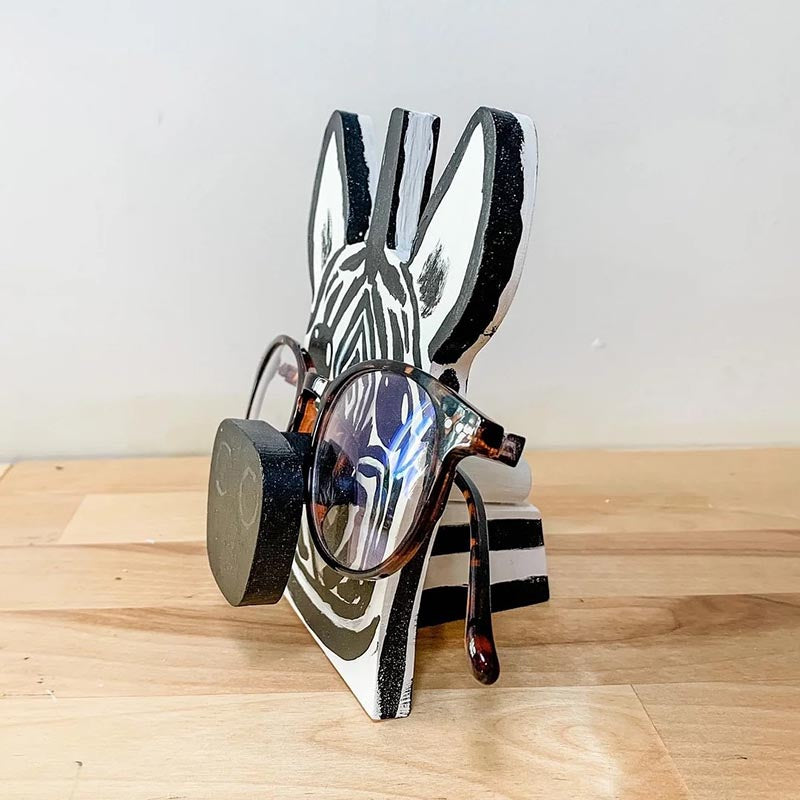 Handmade Glasses Stand F261 Lovely Zebra-Jolura
