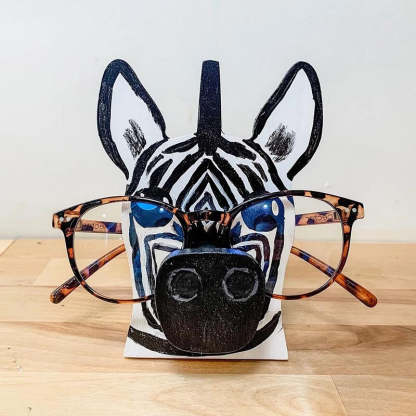 Handmade Glasses Stand F261 Lovely Zebra-Jolura
