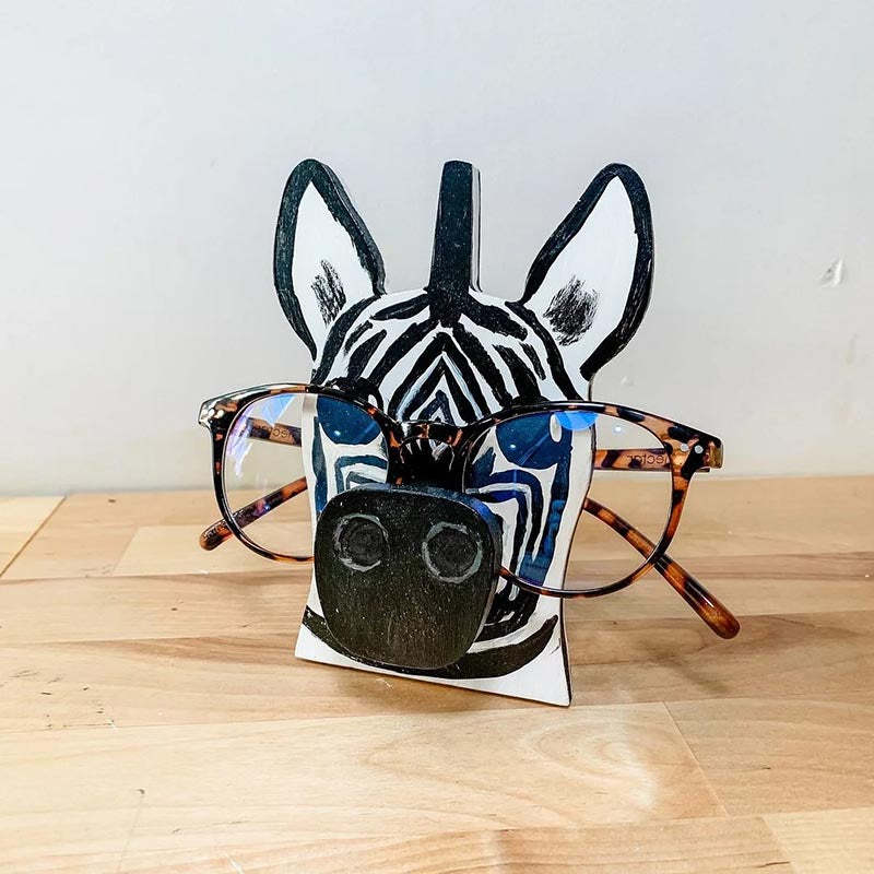 Handmade Glasses Stand F261 Lovely Zebra-Jolura