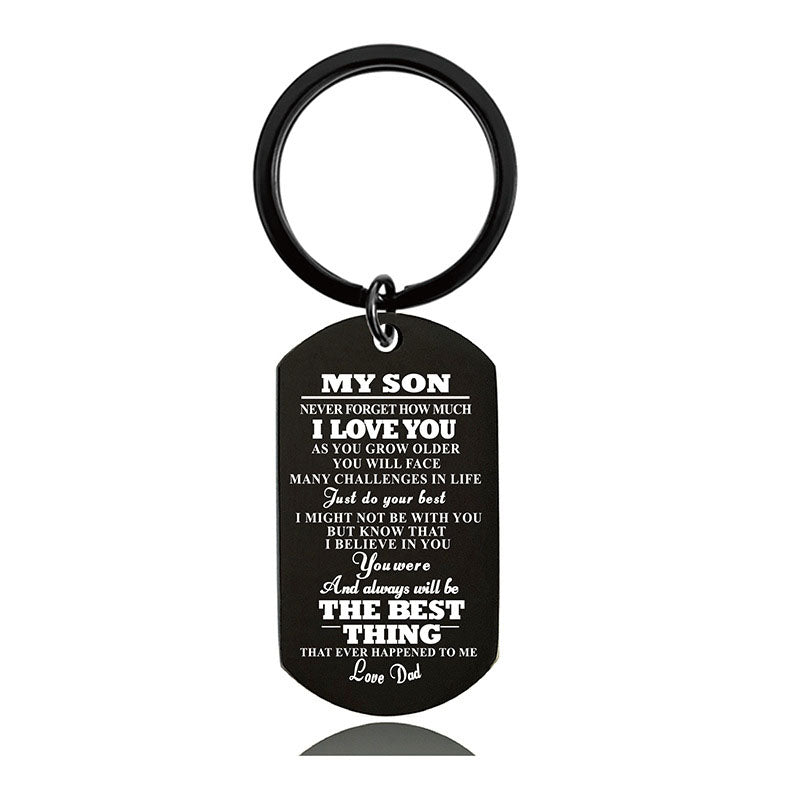Dad To Son - Never Forget How Much I Love You - Inspirational Keychain - A910-Jolura