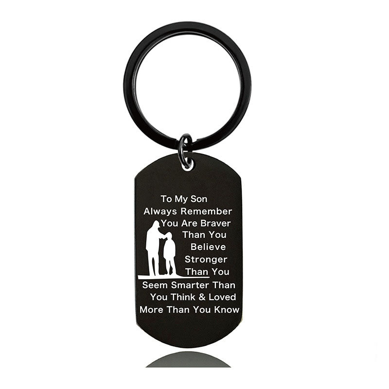 Always Remember You Are Braver Than You Believe - Inspirational Keychain - A897-Jolura