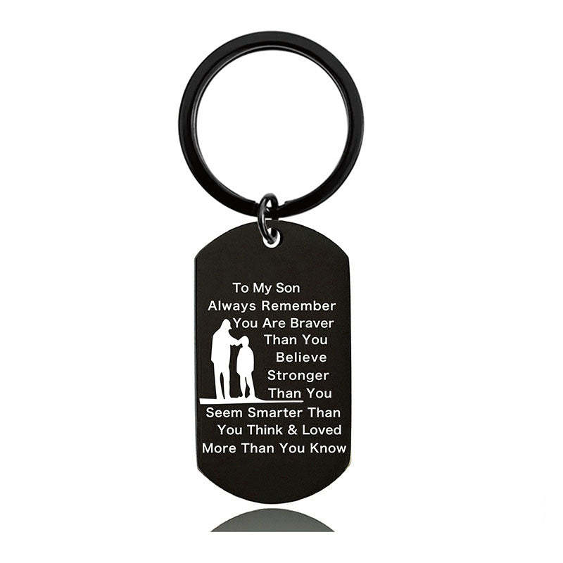 Always Remember You Are Braver Than You Believe - Inspirational Keychain - A897-Jolura