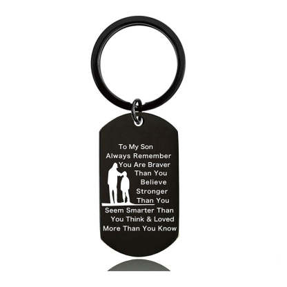 Always Remember You Are Braver Than You Believe - Inspirational Keychain - A897-Jolura