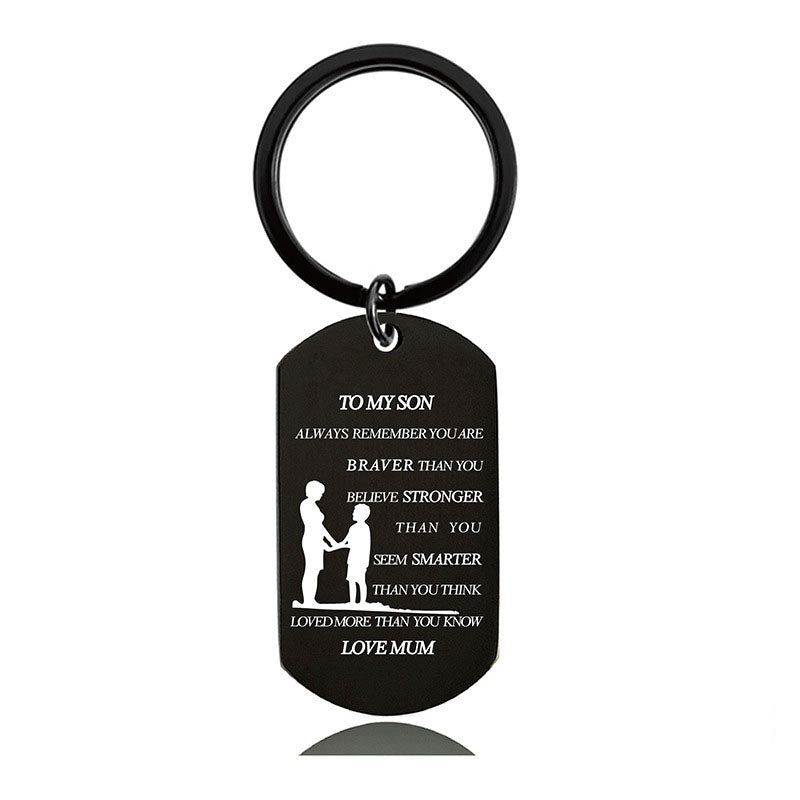 Always Remember You Are Braver Than You Believe - Inspirational Keychain - A899-Jolura