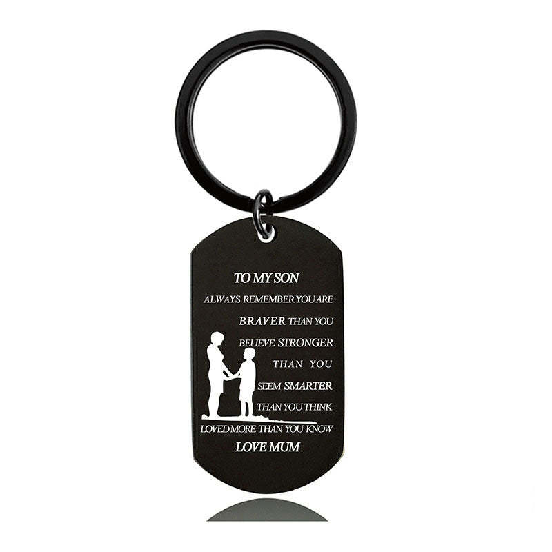 Always Remember You Are Braver Than You Believe - Inspirational Keychain - A899-Jolura