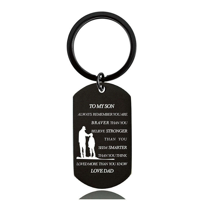 Always Remember You Are Braver Than You Believe - Inspirational Keychain - A900-Jolura