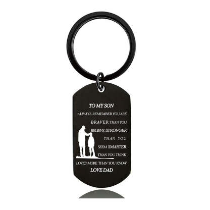 Always Remember You Are Braver Than You Believe - Inspirational Keychain - A900-Jolura