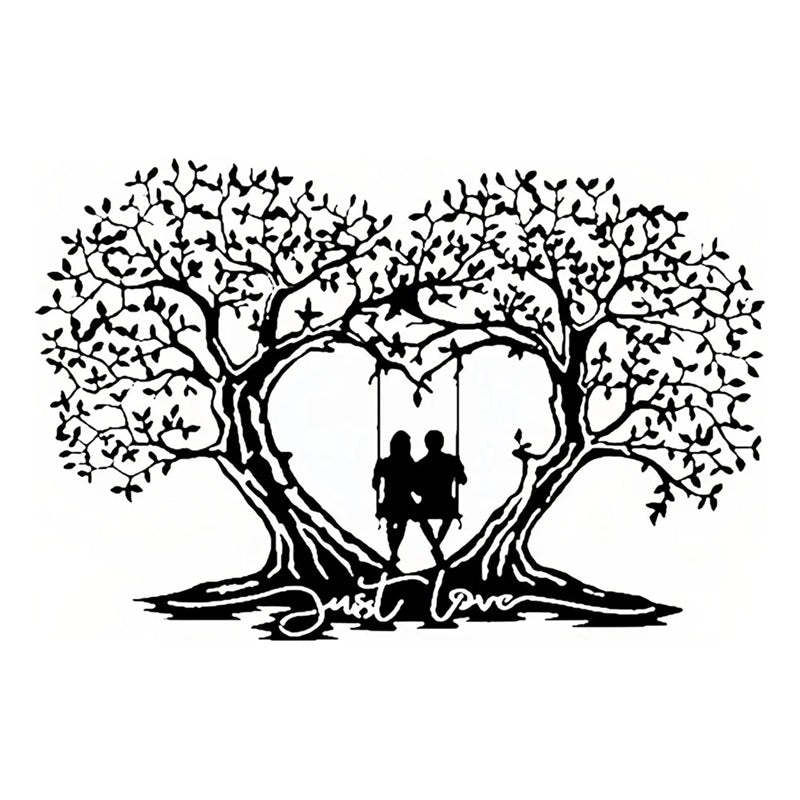 Love Tree Heart-shaped Tree Of Life Metal Wall Art-Jolura