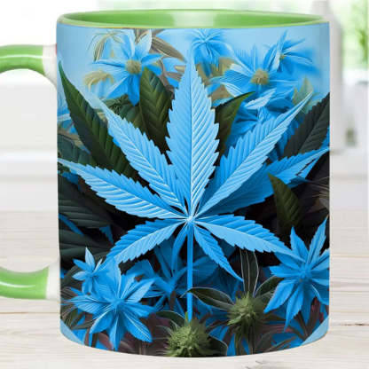 Pink Stoner Chick - Weed Accent Mug-Jolura