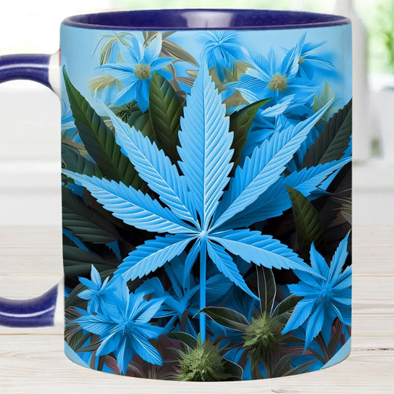 Pink Stoner Chick - Weed Accent Mug-Jolura