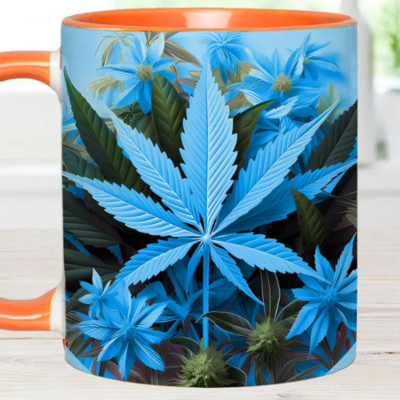 Pink Stoner Chick - Weed Accent Mug-Jolura