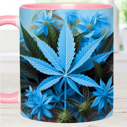 Pink Stoner Chick - Weed Accent Mug-Jolura