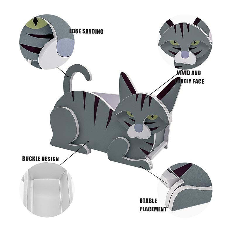 Blue Cat Planter AP077-Jolura