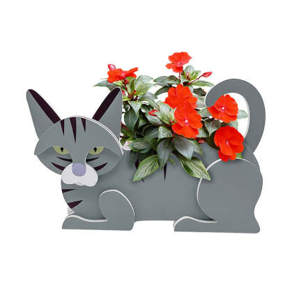 Blue Cat Planter AP077-Jolura
