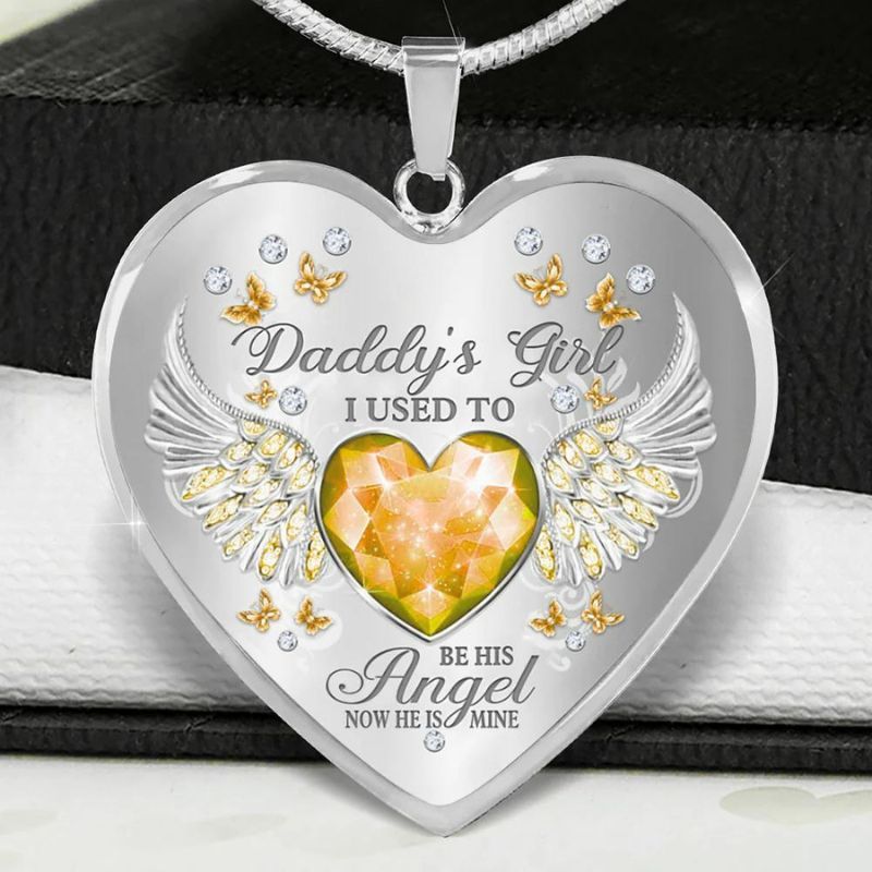 Daddy's Girl Heart Necklace-Jolura