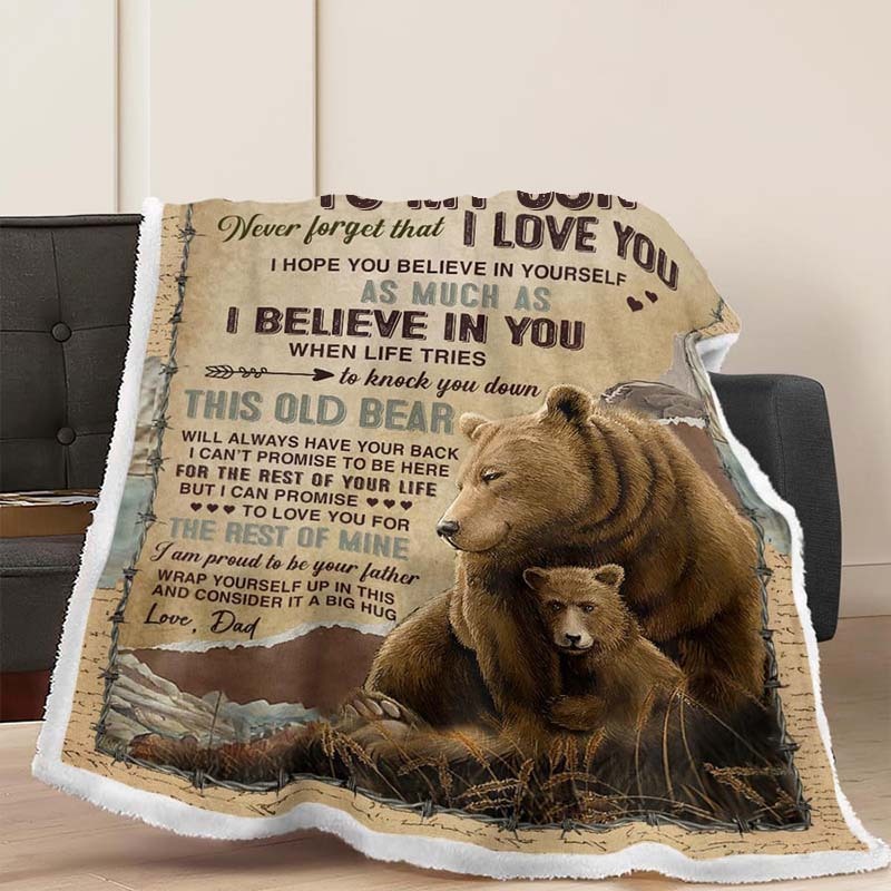 I Believe In You - A932 - Brown Bear Premium Blanket-Jolura