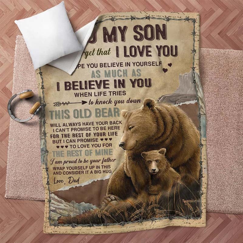 I Believe In You - A932 - Brown Bear Premium Blanket-Jolura