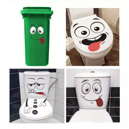 Funny colorful cartoon face decorative stickers