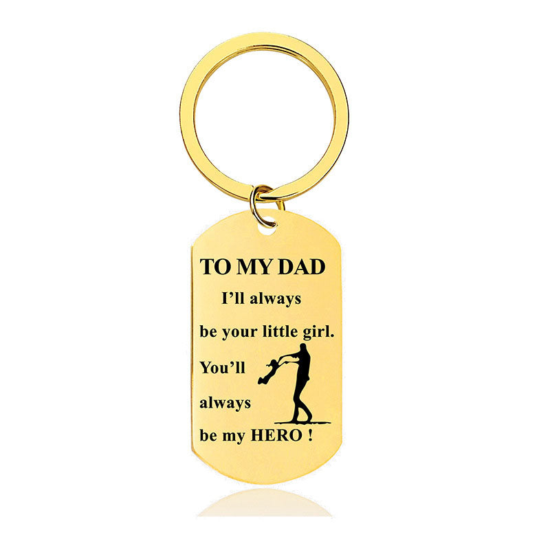 You'll Always Be My Hero - Inspirational Keychain - A907-Jolura
