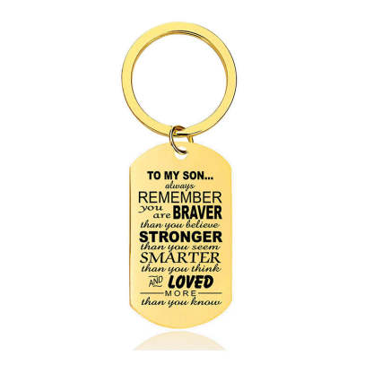 Always Remember You Are Braver Than You Believe - Inspirational Keychain - A896-Jolura