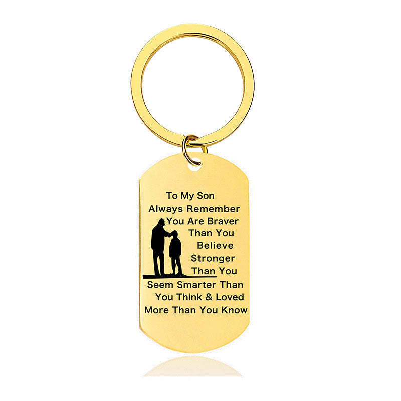 Always Remember You Are Braver Than You Believe - Inspirational Keychain - A897-Jolura