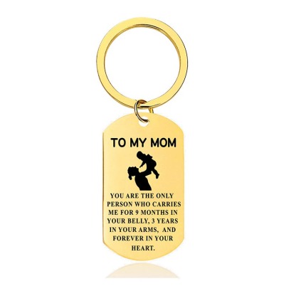 To My Mom - You Are The Only Person - Inspirational Keychain - A917-Jolura