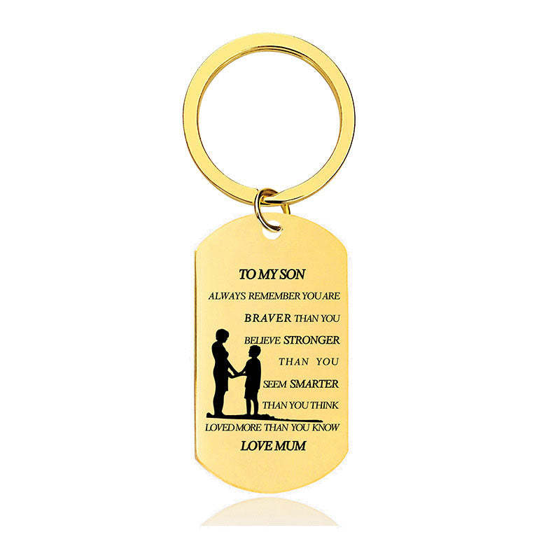 Always Remember You Are Braver Than You Believe - Inspirational Keychain - A899-Jolura