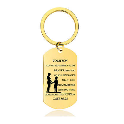 Always Remember You Are Braver Than You Believe - Inspirational Keychain - A899-Jolura