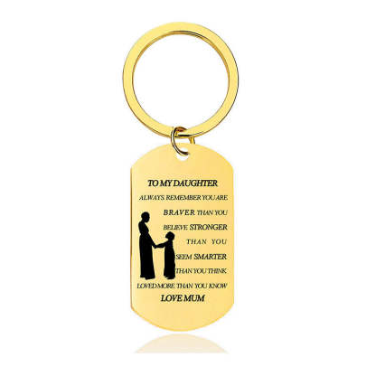 Always Remember You Are Braver Than You Believe - Inspirational Keychain - A902-Jolura
