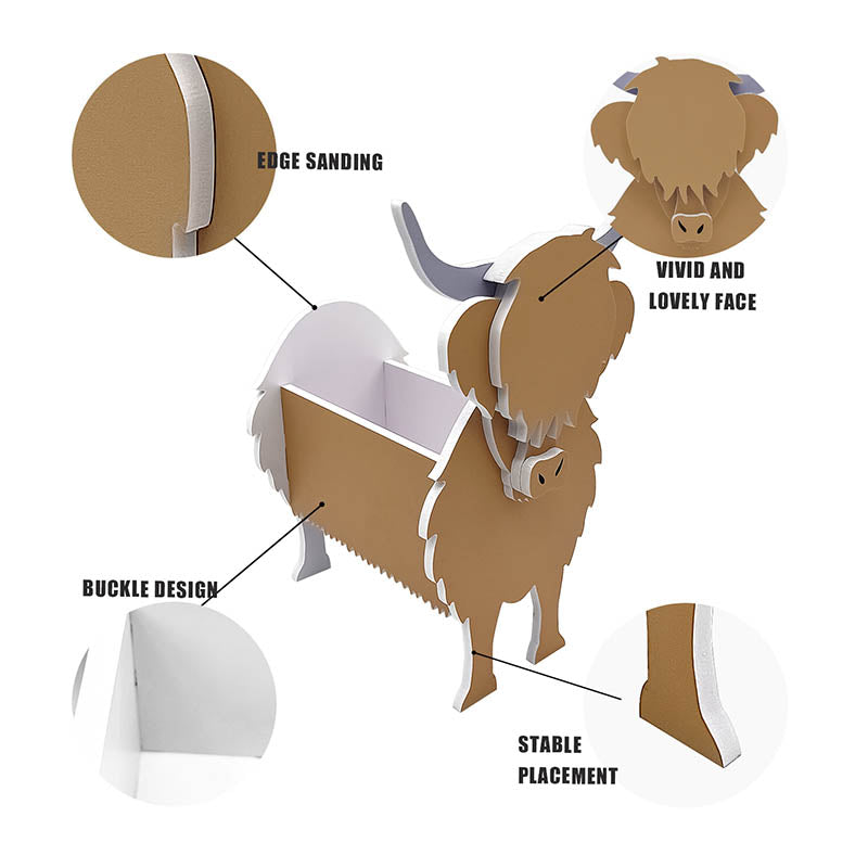 Highland Cattle Planter AP061-Jolura