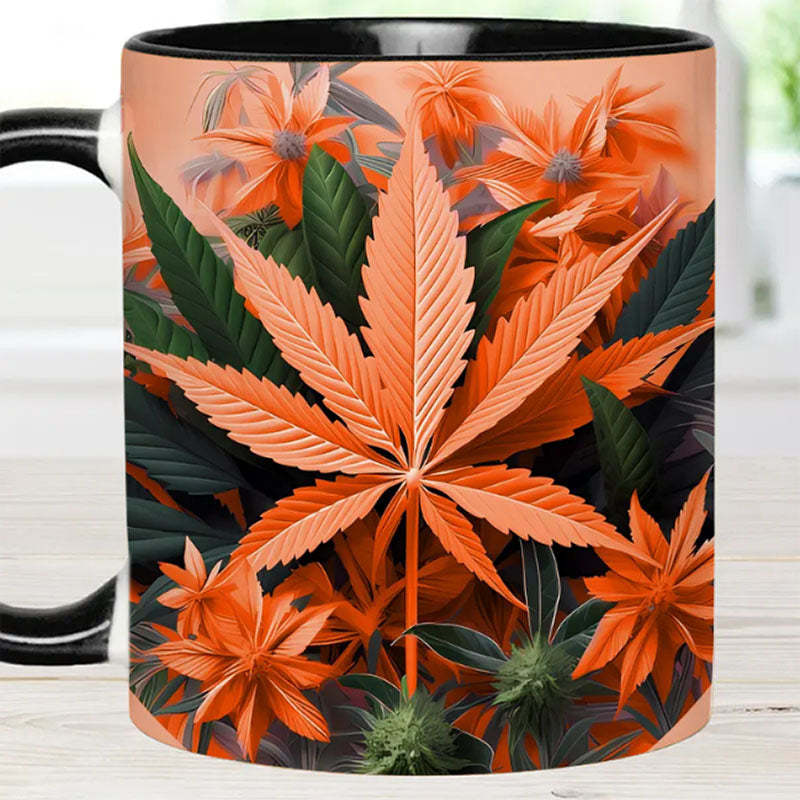 Pink Stoner Chick - Weed Accent Mug-Jolura