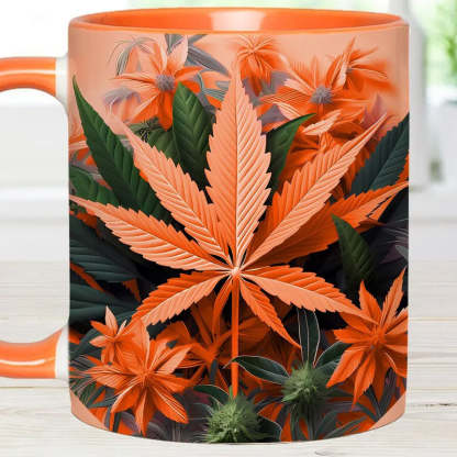 Pink Stoner Chick - Weed Accent Mug-Jolura